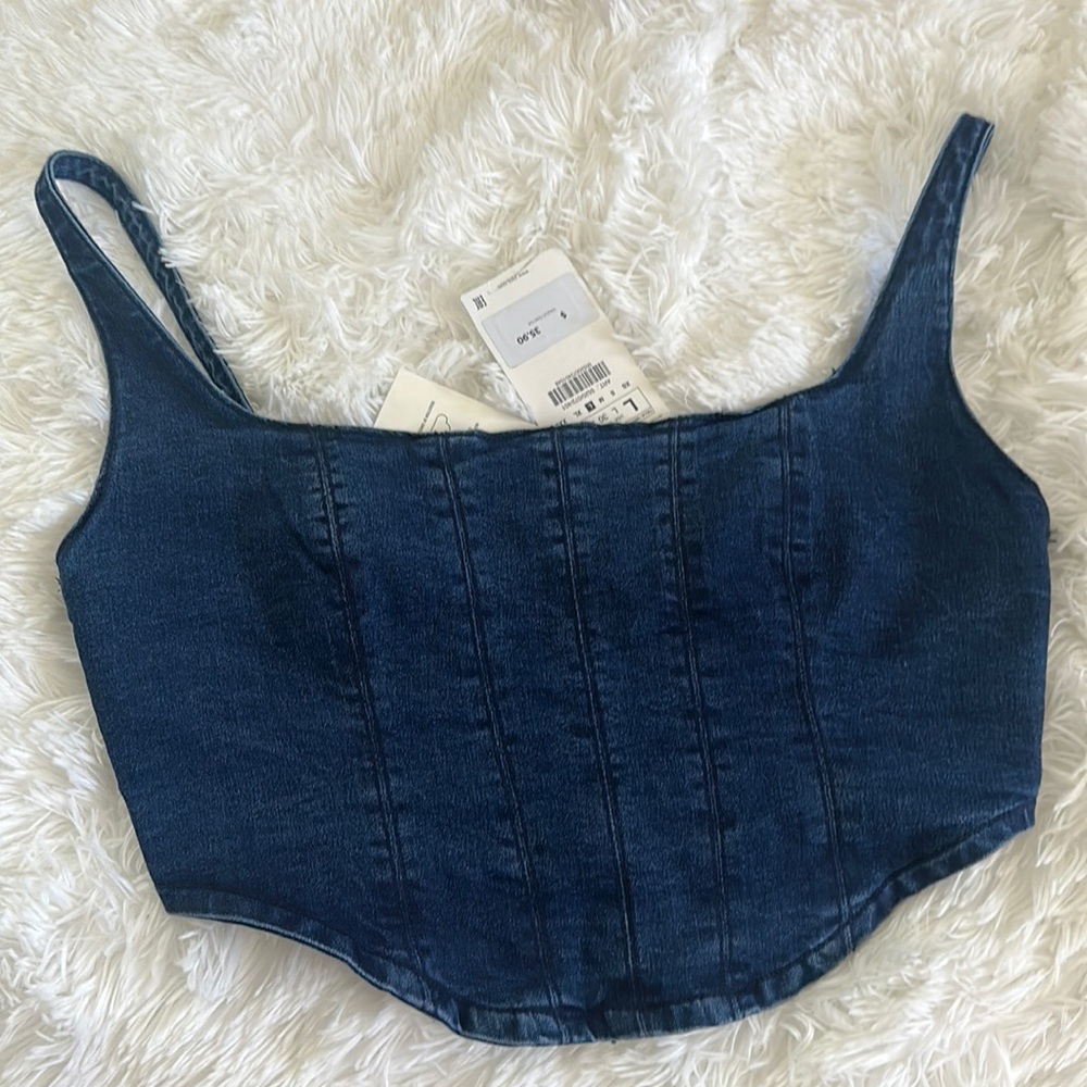 NEW Zara crop corset top